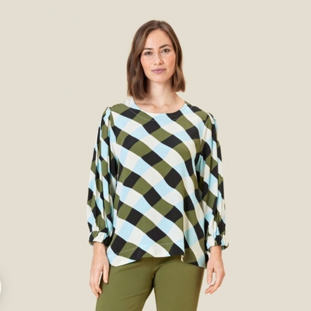 Masai Copen Hagen Brisa Top Womens S Lightweight Multicolored Printed Feminine‎